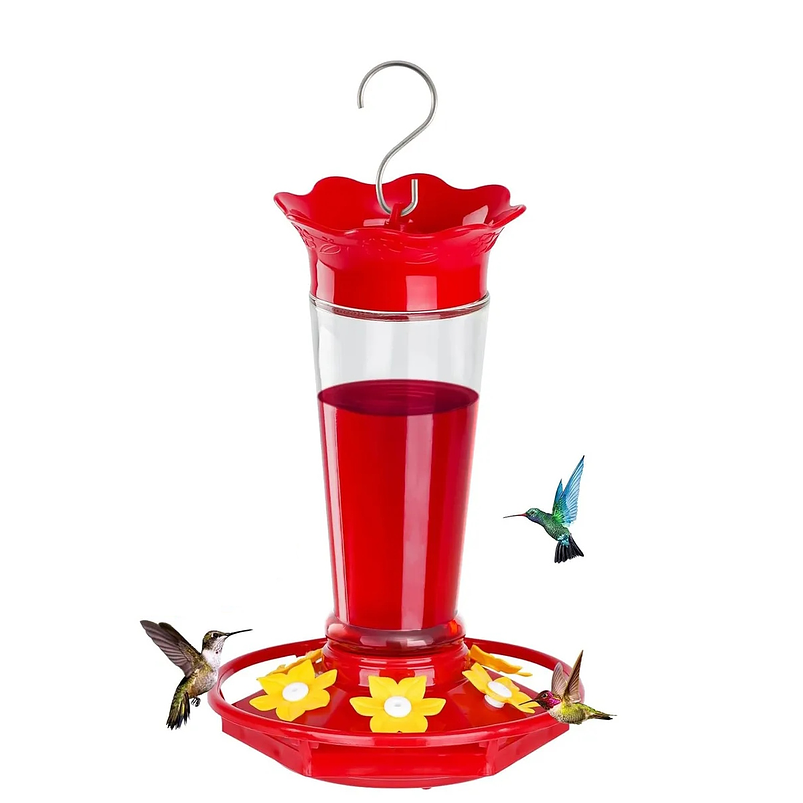 Bebedero Colibríes Aves Jardín Botella en Vidrio 10oz 2