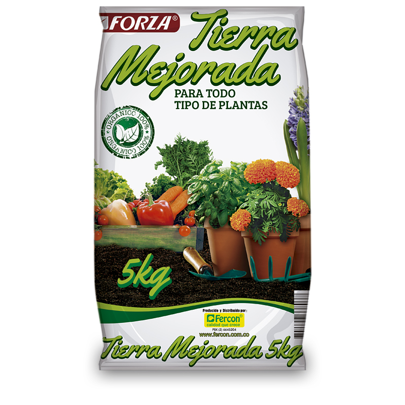 Sustrato Abono  Organico Tierra Mejorada Para Plantas x 5 Kilos 1
