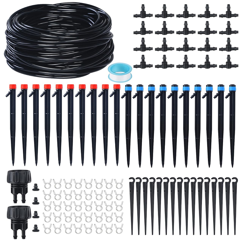 Sistema de Riego por Goteo y Aspersión de Plantas, Jardin y Huerto  x35MT + Accesorios 1