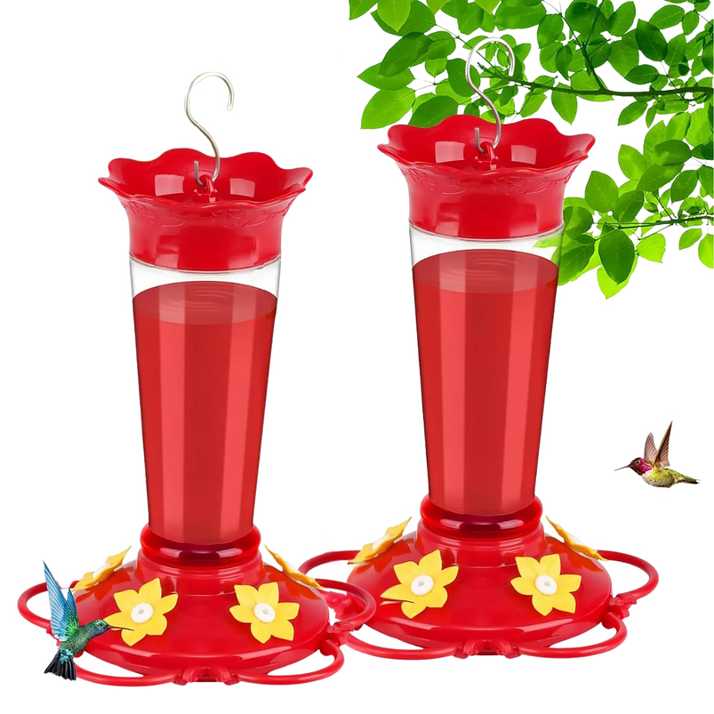 Bebedero Aves Colibríes Plástico de Jardín Colgante x10oz x2 unidades 1