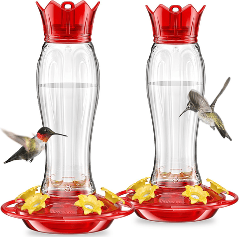 Bebedero Aves Colibríes Plástico Colgante Para Jardín x2 unidades