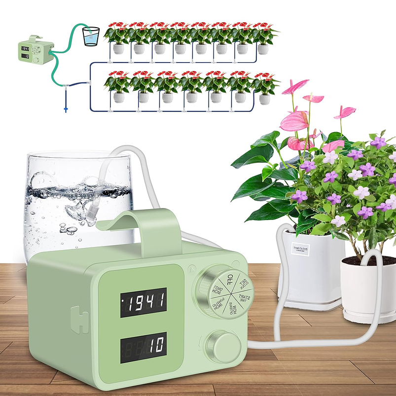 Riego Automatico Por Goteo Con Temporizador Para 15 Plantas 4