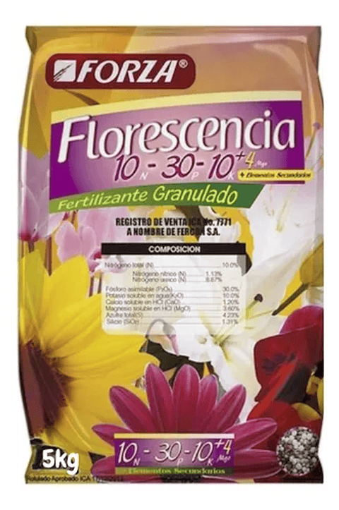Fertilizante De Plantas 10-30-10 Florescencia Forza Bolsa x5kg