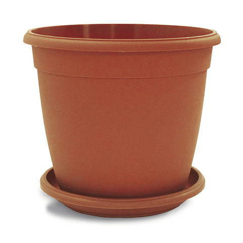 Maceta Plantas Redonda Plástica 40cm Diámetro x35cm Alto Más plato