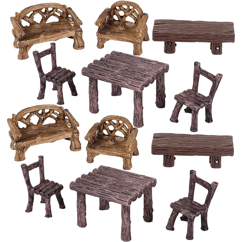 Mini Figuras Jardín Terrarios Decoracion X12 Unidades 2