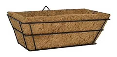 Canasta Plantas Pared Más nido Coco x31cm Largo Rectangular