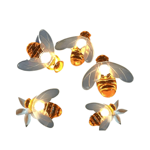 Luces Solar Led Abejas Impermeable Guirnalda Decoración de Jardin