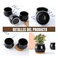 Maceta Cerámica x4 unidades más platillo bambú cactus 6cm diámetro x5.5cm alto - Miniatura 11