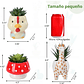 Set Macetas en Cerámica diseños Animales x 3 Piezas ideal para Cactus Suculentas - Miniatura 9