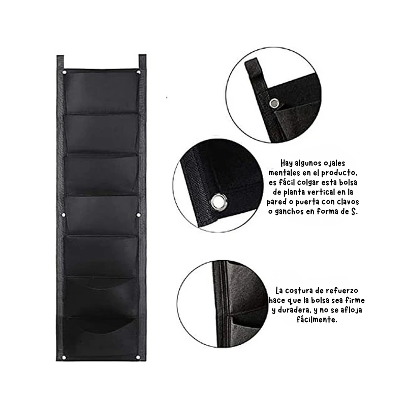 Maceta Plantas Tela Especial No Tejida De Pared x1 Unidad 6