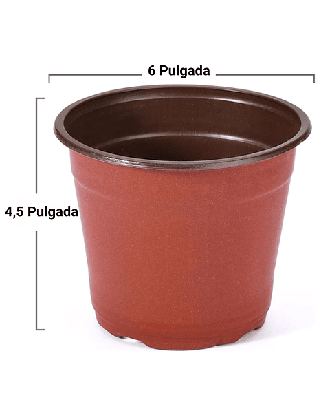 Macetas Plásticas Siembra x50 Unid 14cm Diámetro x12cm Alto