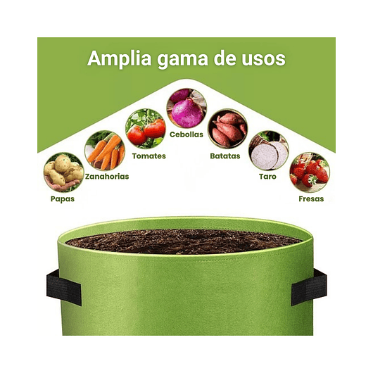 Maceta De Siembra Tela Especial x10 Galones 45cm diametro x33cm alto 4