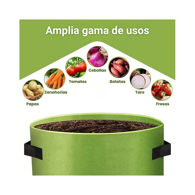 Maceta De Siembra Tela Especial x10 Galones 45cm diametro x33cm alto 4