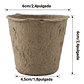 Maceta Papel Orgánico Biodegradable x50und Plántulas 6x6 centímetros - Miniatura 5