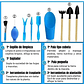 Kit Básico Herramientas Cuidado Cactus y Suculentas x9 piezas - Miniatura 3