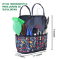 Kit Herramientas Jardín Cactus Plantas Suculenta x13 Piezas Más Bolso - Miniatura 4