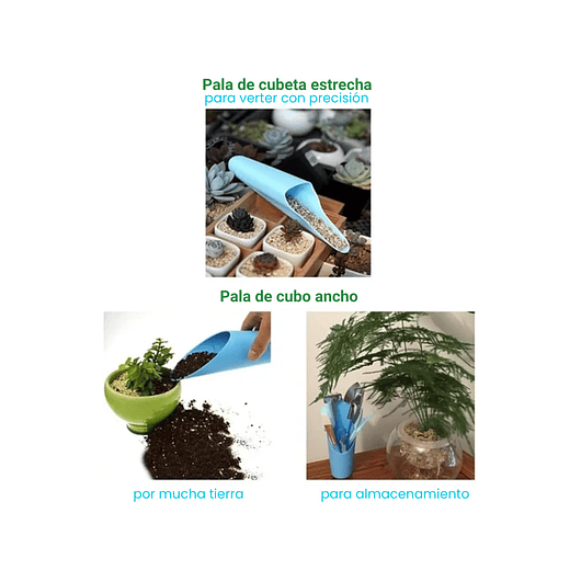 Kit Siembra Herramientas Jardín, Cactus, Plantas x12 Piezas 11