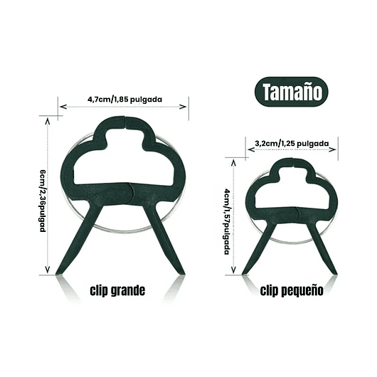 Clips Gancho Apoyo De Plantas De Jardín, Hortalizas x20 Unidades 6