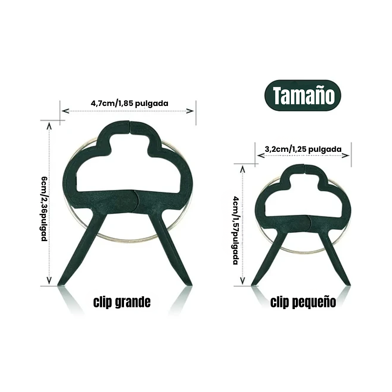 Clips Gancho Apoyo De Plantas De Jardín, Hortalizas x20 Unidades 6