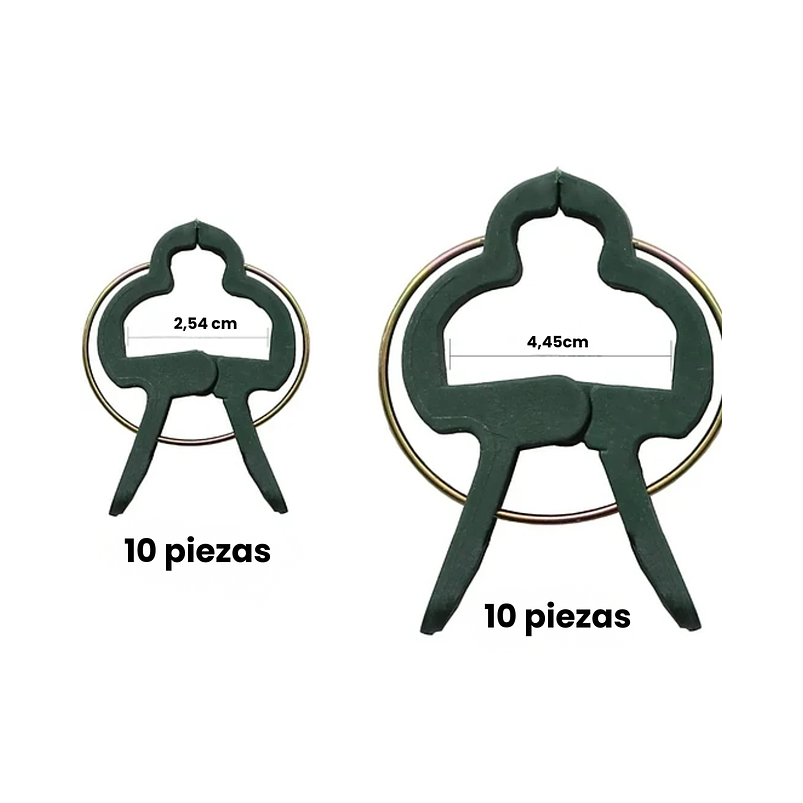 Clips Gancho Apoyo De Plantas De Jardín, Hortalizas x20 Unidades 8