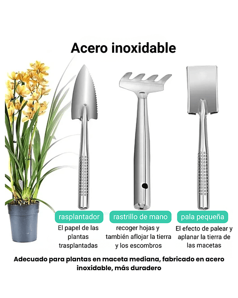 Kit Herramientas Cuidado Cactus y Suculentas x14 Piezas