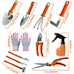 Kit Herramientas Jardinería Plantas x10 Piezas En Acero Más estuche - Miniatura 18