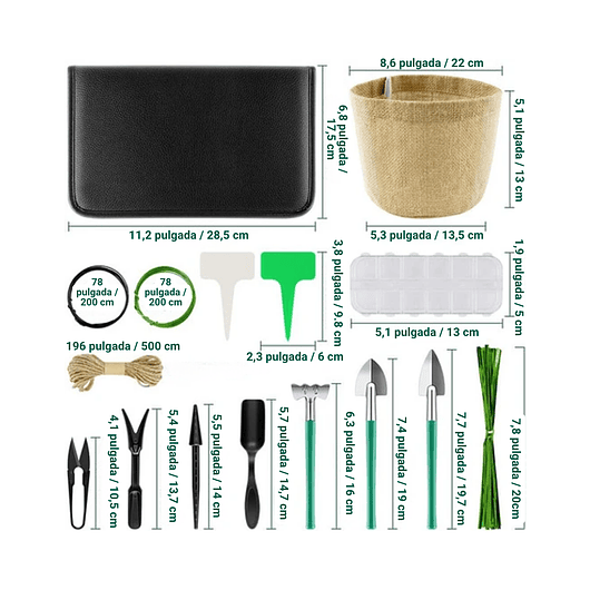 Kit Herramientas Esencial de Plantas Suculentas y Cactus 2
