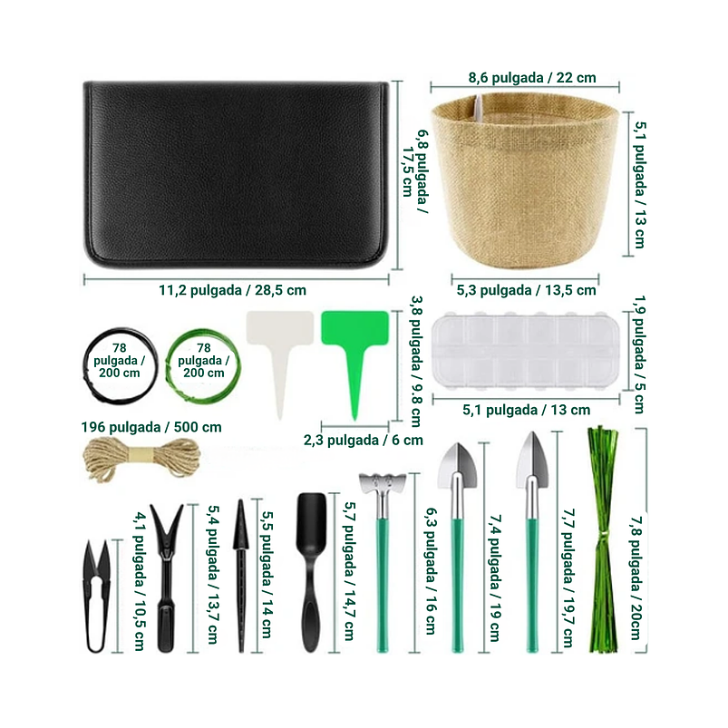 Kit Herramientas Esencial de Plantas Suculentas y Cactus 2