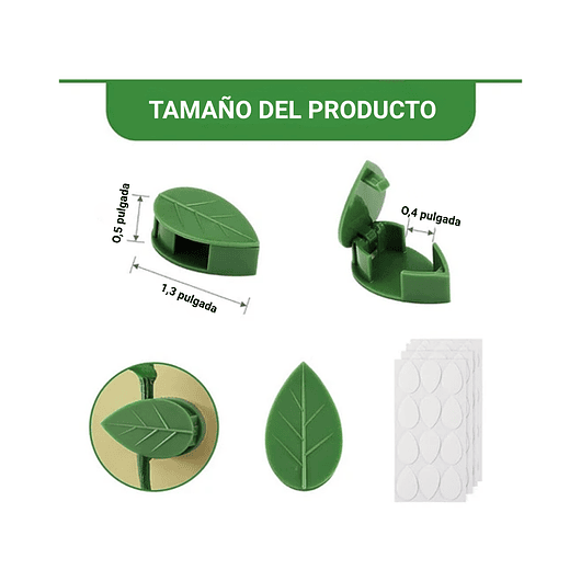 Gancho De Amarre De Plantas, Hortalizas De Pared X 20 Piezas 5