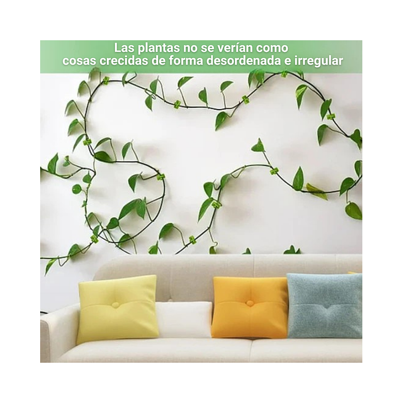 Clip Gancho De Amarre De Plantas, Hortalizas De Pared X 10pz 9