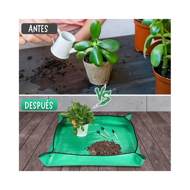 Alfombra Tapete Jardinería Trasplante De Plantas 66cm X 66cm 7