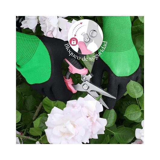 Kit Tijeras de Poda Despunte Plantas Jardineria Acero Inox 7