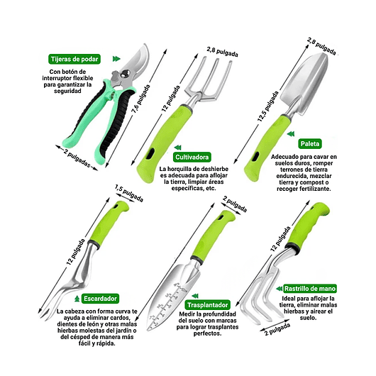 Juego De Herramientas De Jardinería de 84 Piezas 4