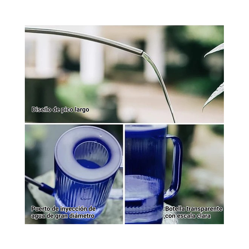 Regadera Premium Salida Larga  x1l Colores Transparente 8