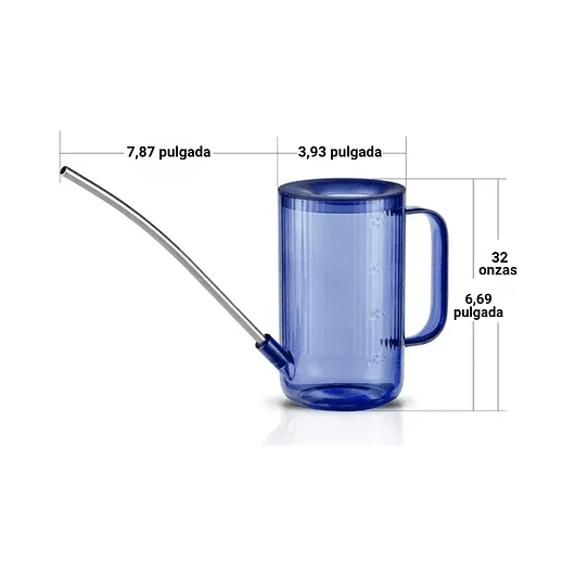 Regadera Premium Salida Larga  x1l Colores Transparente 14