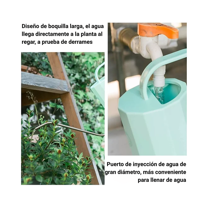 Regadera Premium Candy Green 1.2 Litros Salida Larga 9