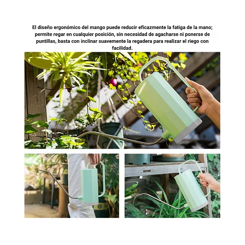 Regadera Premium Candy Green 1.2 Litros Salida Larga 10