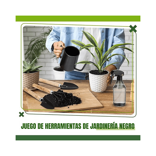Regadera Chic De Plantas x1 Litro Acero más herramientas de Jardín 6