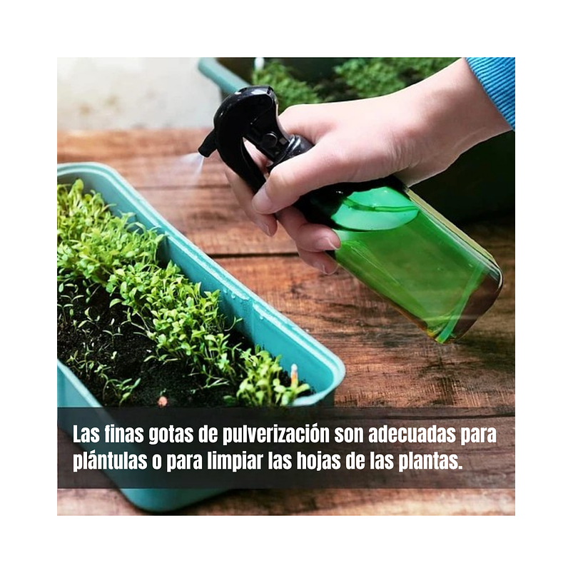 Regadera Plastica Plantas Premium Salida en Acero más Spray x1 litro mas 2 Peras de Riego 6