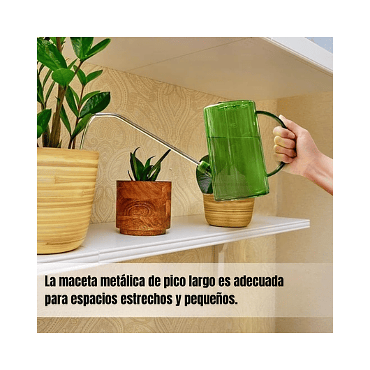 Regadera Plastica Plantas Premium Salida en Acero más Spray x1 litro mas 2 Peras de Riego 7