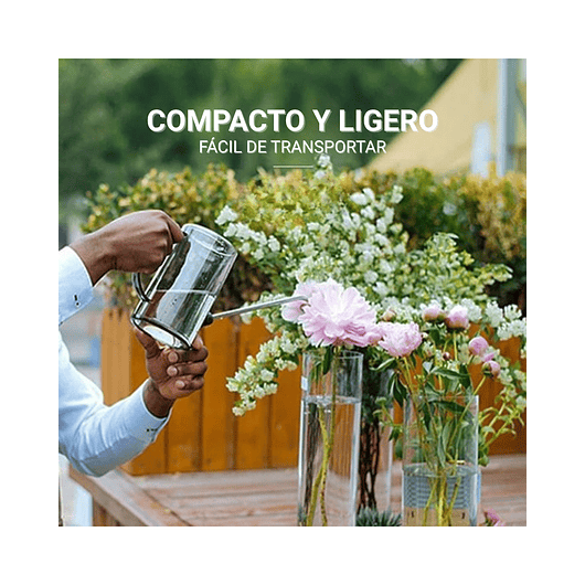 Regadera Plantas Premium x1 Litro Salida Larga Acero más spray 4