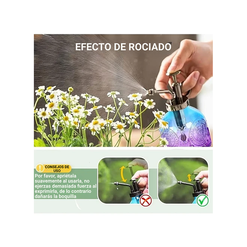 Regadera Spray Vintage En Vidrio x200ml Rociadora Atomizado 7