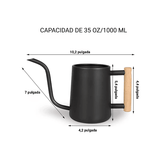 Regadera Chic de Plantas Jardín x1 Litro Acero 3