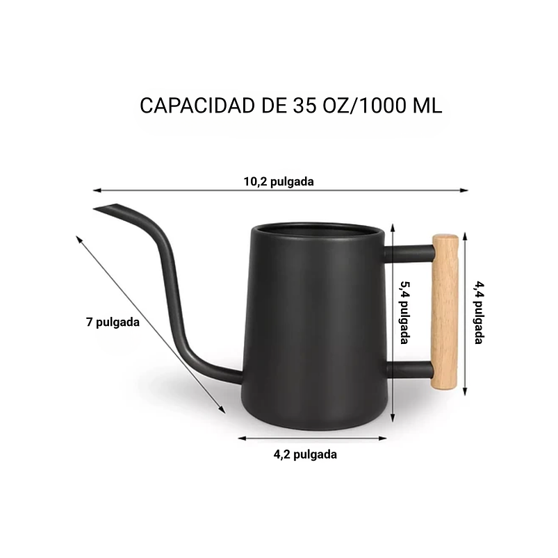 Regadera Chic de Plantas Jardín x1 Litro Acero 3