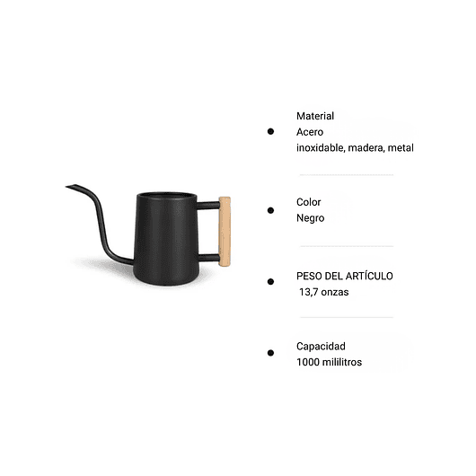 Regadera Chic de Plantas Jardín x1 Litro Acero 5