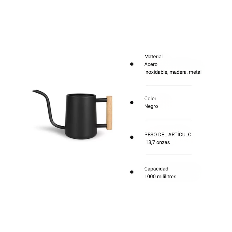 Regadera Chic de Plantas Jardín x1 Litro Acero 5