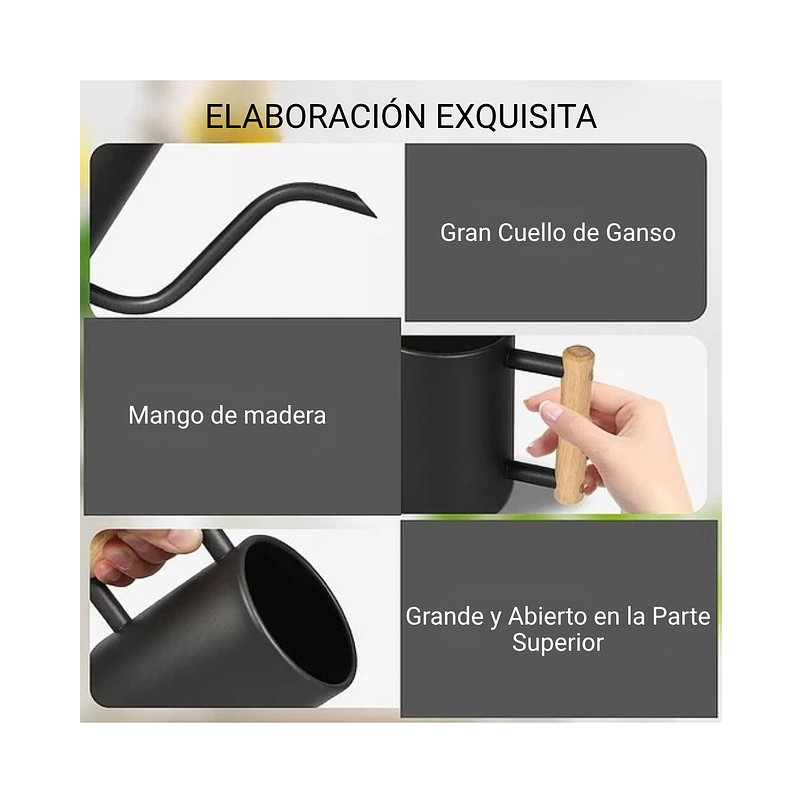 Regadera Chic de Plantas Jardín x1 Litro Acero 8