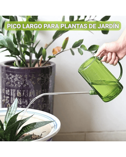 Kit Regadera Plástica Plantas Salida en Acero x 1 Litro