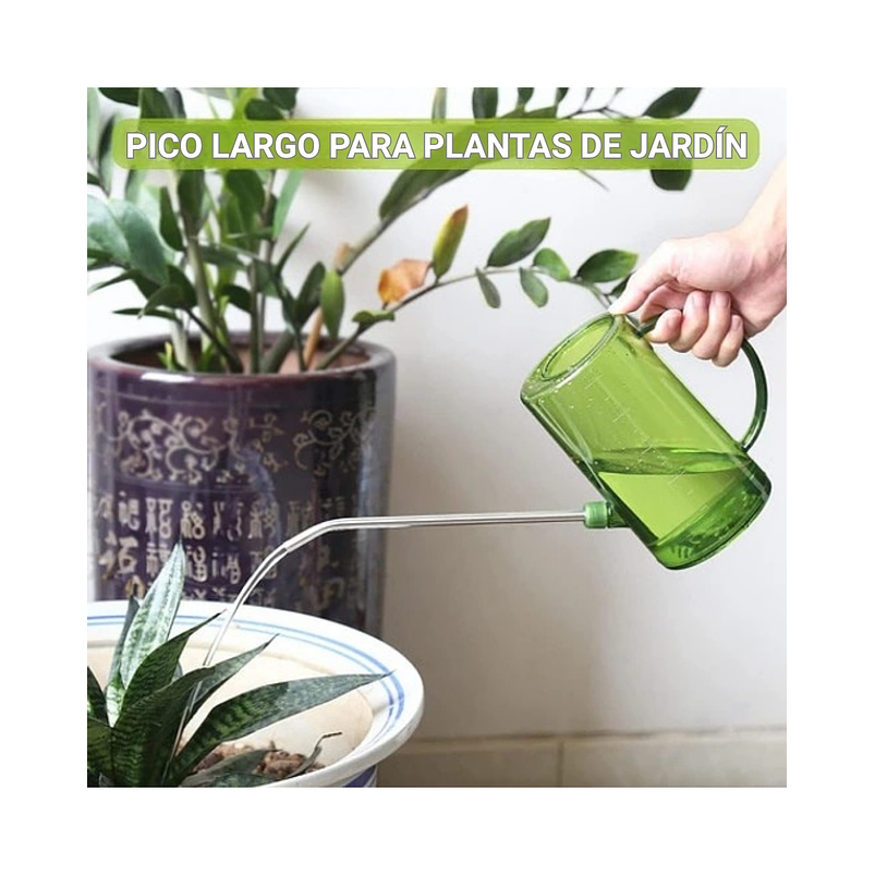 Kit Regadera Plástica Plantas Salida en Acero x 1 Litro 2