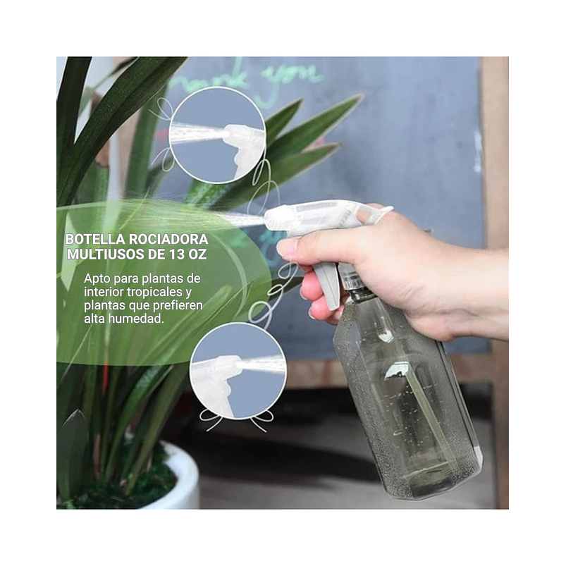 Kit Regadera Plástica Plantas Salida en Acero x 1 Litro 5